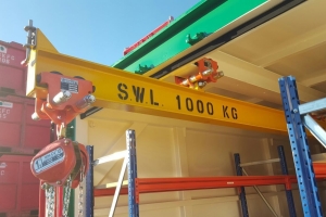 Modified Container With Internal Crane