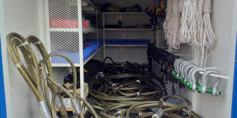 Dep Box Rigging Modification of Container with Equipment Installation